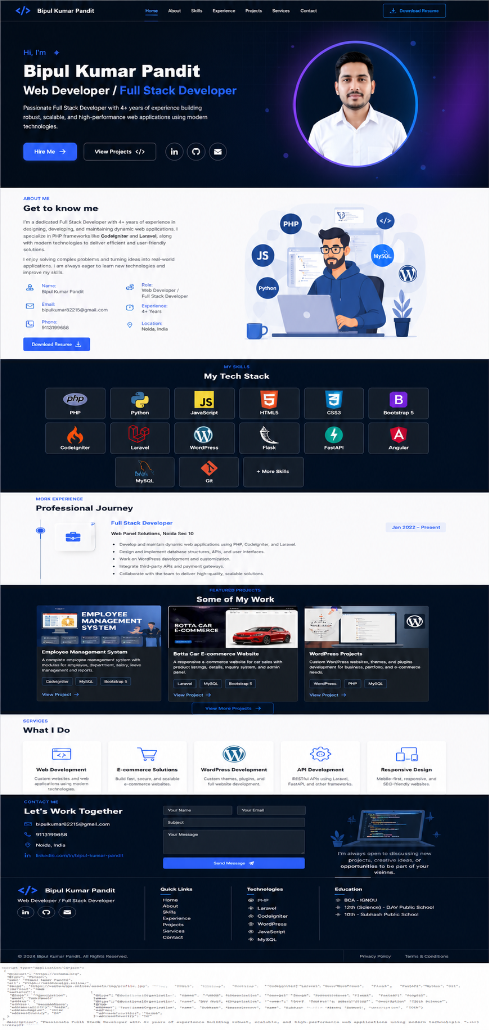 Employee Management System dashboard preview